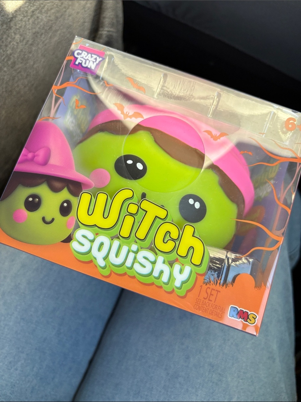 Witch Squishy Kids Toy - Pink & Green Cute Scented Squishy viral Halloween Squi